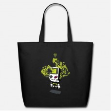 Game Boy Kid Black Eco-Friendly Tote Bag